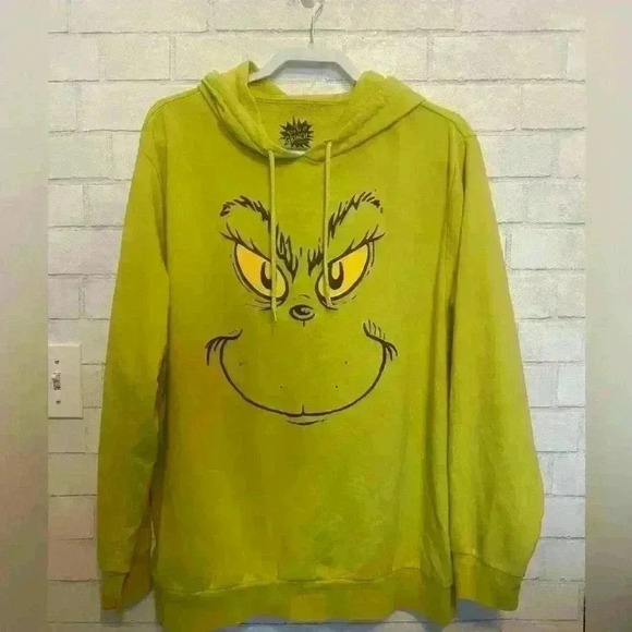 Dr. Seuss Tops - The Grinch hoodie sweatshirt green Dr. Seuss size XXL